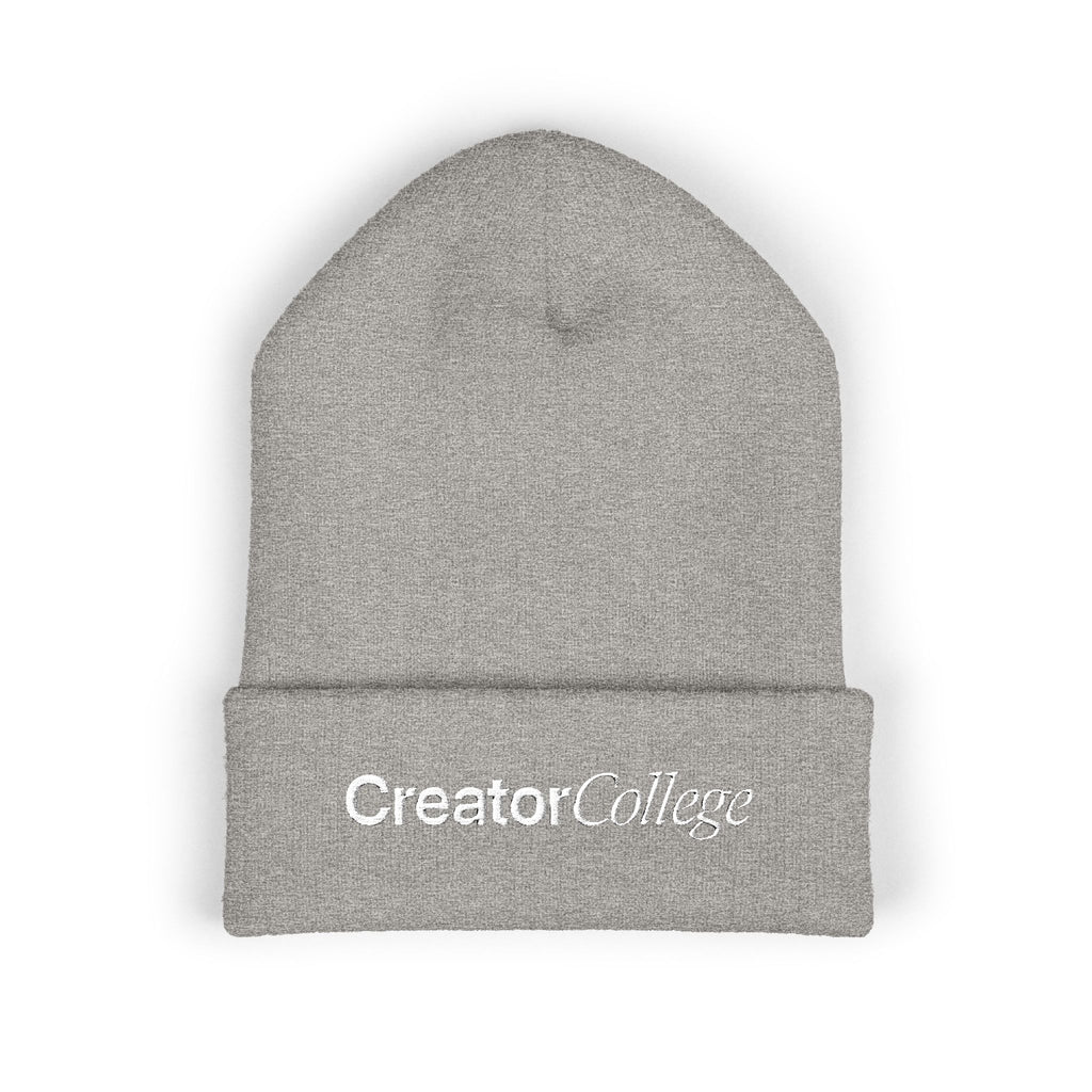 Creator College Embroidered Beanie - Grey