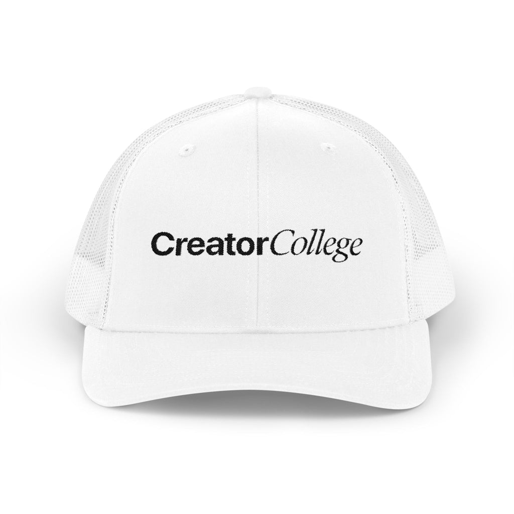 Creator College Trucker Cap - White